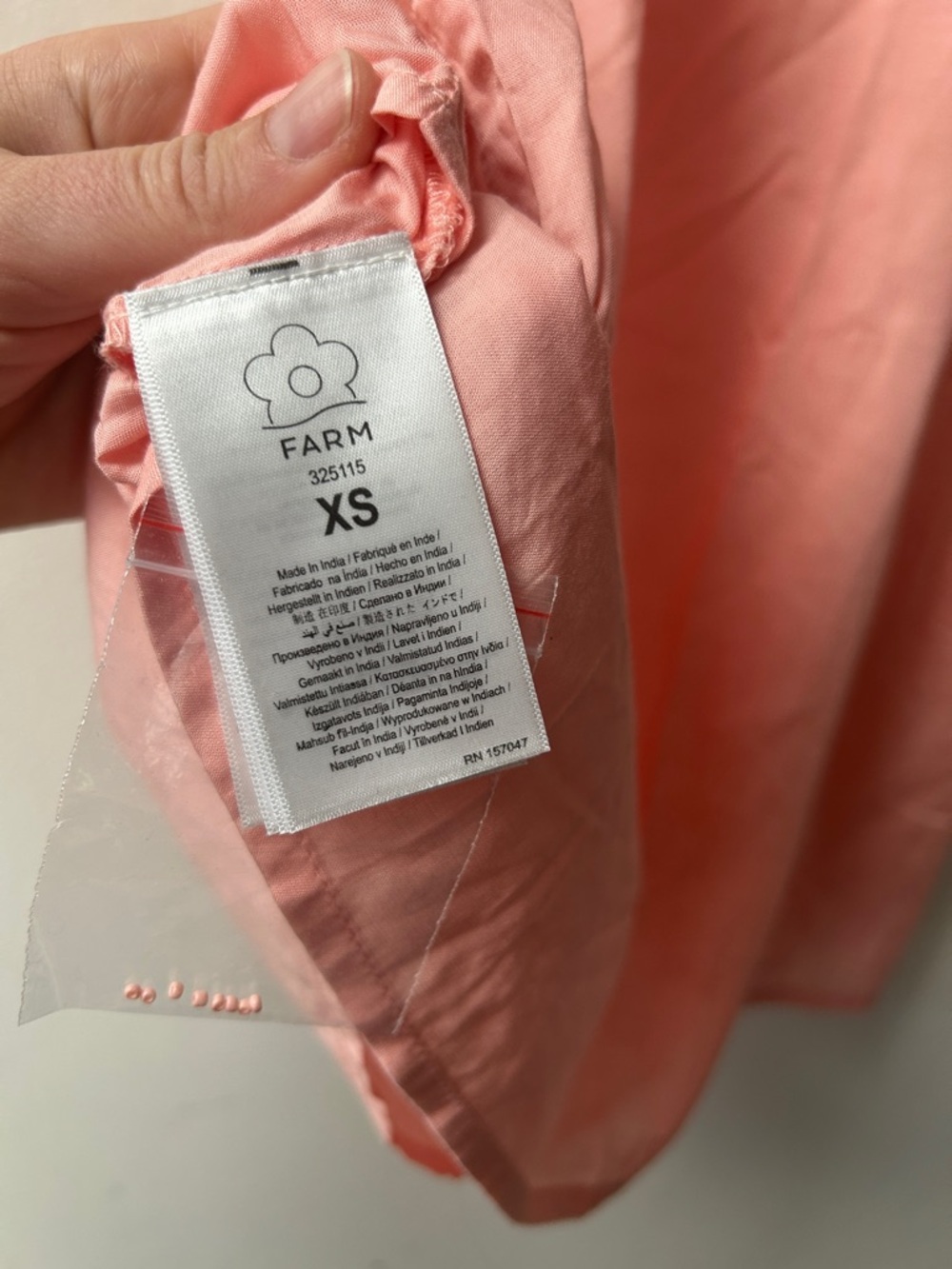 FARM Rio Peach Slip Mini Dress - Picture 4 of 4